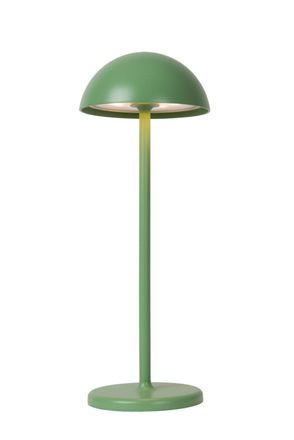 Lucide L&aacute;mpara de mesa de aluminio con 1 led integrado, verde