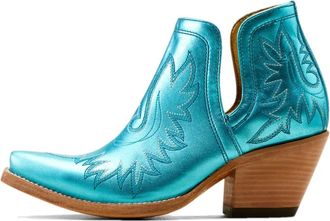 Ariat Womens Dixon Western Ankle Boots In Electric Calypso