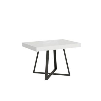 ITYhome Mesa extensible 90x120/224 cm efecto madera, fresno blanco