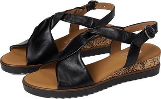 Gabor Gabor 62.751 Womens Sandals Kork/Schwarz : UK 8.5 (US Womens 11) B - Medium, Leather/Rubber
