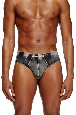 Diesel Denim-effect briefs - Briefs - Man - Black