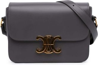 Celine Pre-owned Celine Teen Shiny Calfskin Triomphe Crossbody Ladies HM1Y3GLP5TMO8M5U