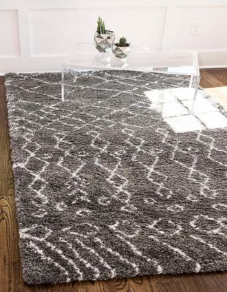 My Flair Hochflor-Teppich »Temara Shag, LAGERRÄUMUNG!« rechteckig 51 mm Höhe gewebt, Scandi Design, ideal im Wohnzimmer & Schlafzimmer