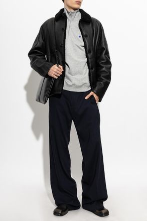 Jil Sander Stand Collar Sweatshirt, Mens, Grey