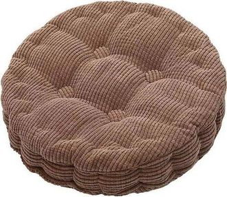 OEM Coj&iacute;n Redondo Para Silla Tatami, 40 Cm De Di&aacute;metro, Color Caf&eacute; - Coj&iacute;n Grueso Para Asientos De Interior, Ideal Para La Oficina, El Hogar, El Comedor, 