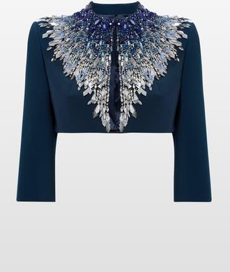 Jenny Packham Dexy Maxi Dress in Blackthorne Blue at Nordstrom, Size 16 Uk