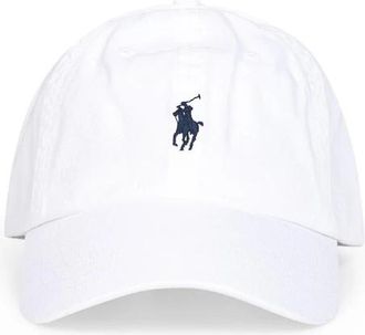 Polo Ralph Lauren Cotton Chino Baseball Cap - Dames - Petten - Wit - ONE Size - Katoen - Accessoires