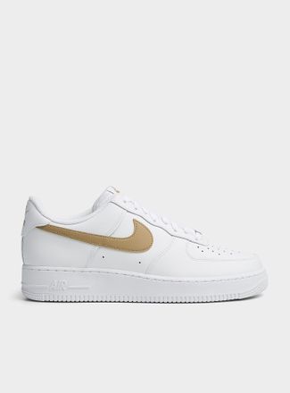 Nike Mens Air Force 1 07 ochre-accent sneakers Men