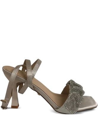 Twentyfourhaitch crystal-embellished sandals - Silver