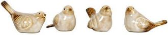 Foreside Home And Garden Set of 4 Bird Accents White Porcelain at Nordstrom