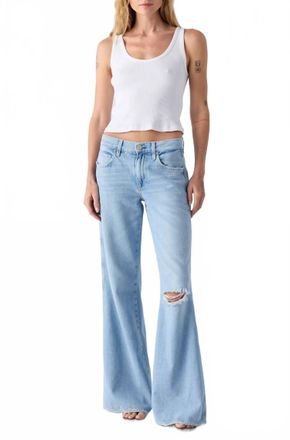 Amo Faith Flare Jeans In Summer Crush