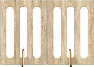 vidaXL Valla Plegable Para Mascotas 2 Uds. Roble Sonoma Vidaxl