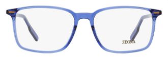 Ermenegildo Zegna EZ5257-H High Bridge Rectangle Eyeglasses - Blue