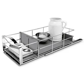 Simplehuman pull-out cabinet organizer, grey plastic with heavy-gauge steel frame in Grey- 9 at Nordstrom