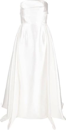 Solace London Tiffany bandeau maxi dress - women - Polyester/Polyester/Spandex/Elastane - 10 - White