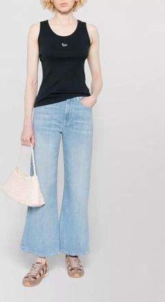 Maison Kitsun&eacute; baby fox cotton ribbed tank top