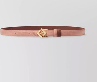 Fendi adjustable reversible leather belt with ff stud