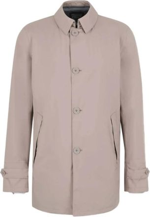 Herno Impermeabile - Heren - Trenchcoats - Grijs - M - Jassen