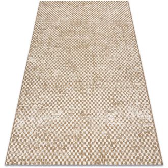 RugsX Flat 48955265 Alfombra De Sisal Geom&eacute;trica - Color Paja Beige Natural, Cuerda Beige 200x290 Cm