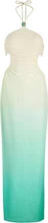 Baobab Nao Cut-out Satin-jersey Maxi Dress - White - L (UK14 / L)