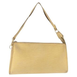 Louis Vuitton Pre-owned Shoulder Bags, female, Beige, Size: ONE SIZE Pre-owned Vintage Shoulder Bag