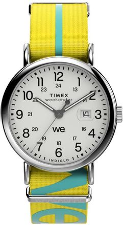 Timex Weekender 40mm Yellow Nylon Strap Unisex Watch