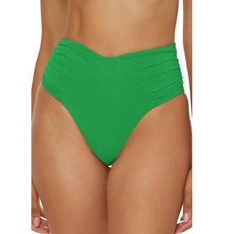 BECCA by Rebecca Virtue Color Code Bikini Bottom Womens Emerald Ashlyn French Cut DDR2526