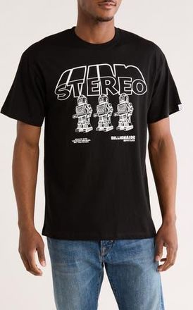 Billionaire Boys Club Stereo Cotton Graphic T-Shirt in Black at Nordstrom Rack, Size Xx-Large