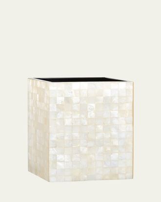 Labrazel Capiz Ivory Wastebasket