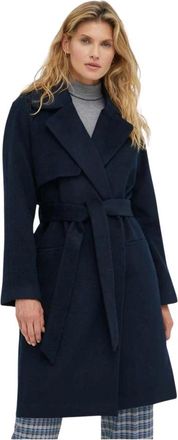 2nd Day Livia Coat - Dames - Trenchcoats - Blauw - M - Wol - Jassen