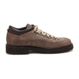Doucal's Vintage Effect Trekking Schoenen Espresso Bruin - Heren - Veterschoenen - Bruin - 44 EU - Leer - Schoenen
