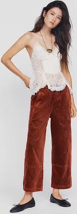 Pilcro Izzie Relaxed Corduroy Pull-On Barrel Pants