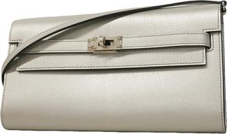 Herm&egrave;s Silver Chain/Shoulder Wallet (Pre-Owned)