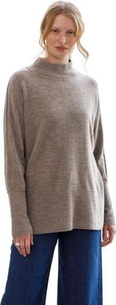 Celtic & Co. Drape Funnel Neck Sweater in Undyed Biscuit at Nordstrom, Size X-Small