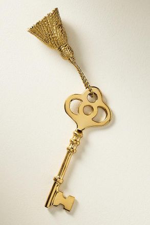 Anthropologie Hotel Key Brass Candle Snuffer