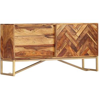 vidaXL Aparador De Madera Maciza De Acacia 118x30x60 Cm Vidaxl