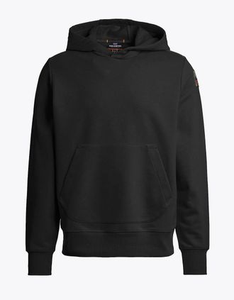 Parajumpers Mens Parajumpers Everest Mens Pullover Hoodie - Black 541 - Size: 38