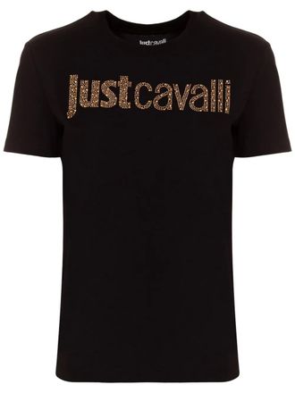 Just Cavalli logo-print T-shirt - Black
