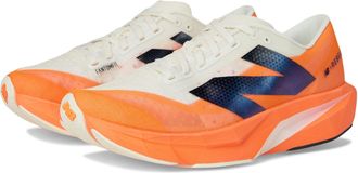 New Balance Mens FuelCell Rebel V4 Running Shoe, Hot Mango/Angora/Black, 12 Wide