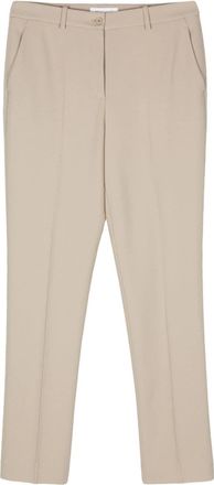 Michael Kors tapered trousers - women - Acetate/Acetate/Viscose/Silk - 12 - Neutrals