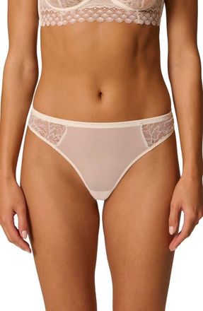 Simone P&eacute;r&egrave;le Radieuse Tanga in Ivory at Nordstrom, Size X-Small