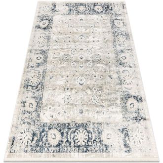 RugsX Distin 0843a Blanca / Azul Marino / Azul Alfombra Moderna - Adorno, Marco, Vintage, Flecos Blue 200x290 Cm
