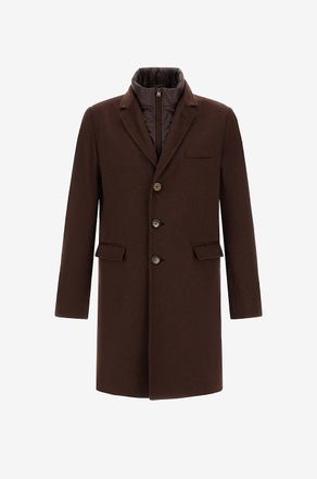 Herno Kaschmirmantel mit Daunen-Latz