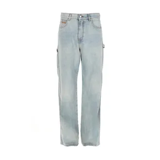 Msgm Msgm, Jeans, Heren, Blauw, S, Katoen, Straight Jeans