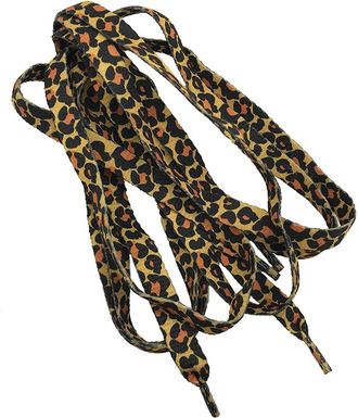 Ogquaton Flat Dot Black Brown Classic Leopard Laces Thermal Transfer Polyester Webbing Leopard Print New Released