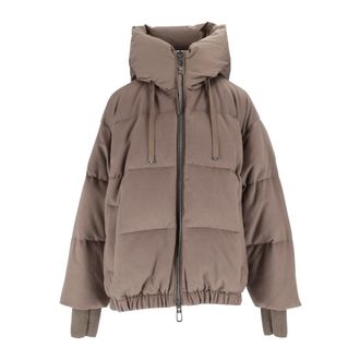 Duno Dames, Jassen, Beige, Maat: XS Nylon