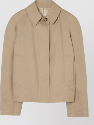 Burberry cotton oversized single breasted coat