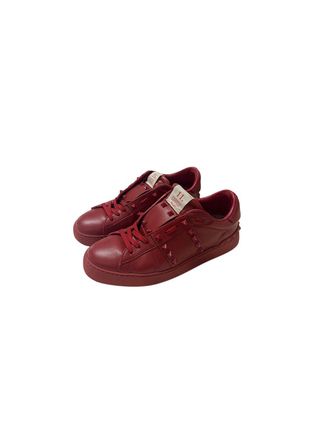 Valentino Garavani Red leather Rockstud 11 Untitled trainers Size 39.5