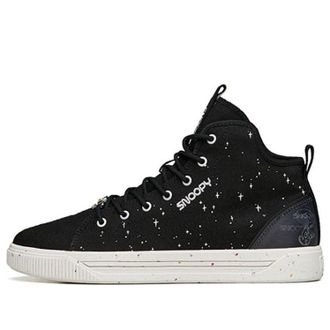 Anta x Snoopy Skateboarding Series Sneakers Black White 912138601-1