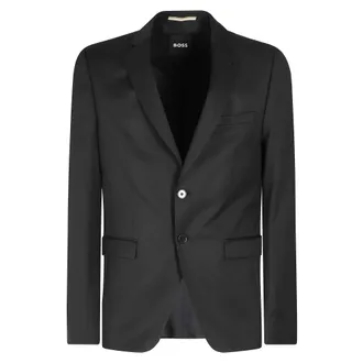 HUGO BOSS Heren, Jassen, Zwart, Maat: XL Katoen
